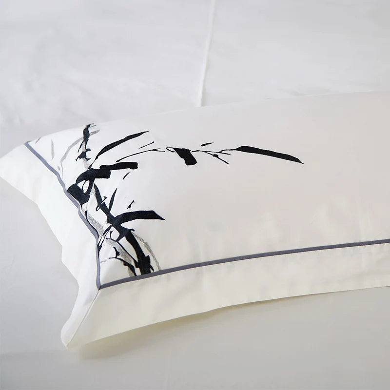 

4pcs 100%Cotton Chinese style Artistic Bedding set Embroidery Duvet Cover Set Bed Sheet Pillowcases Queen King size bed linen