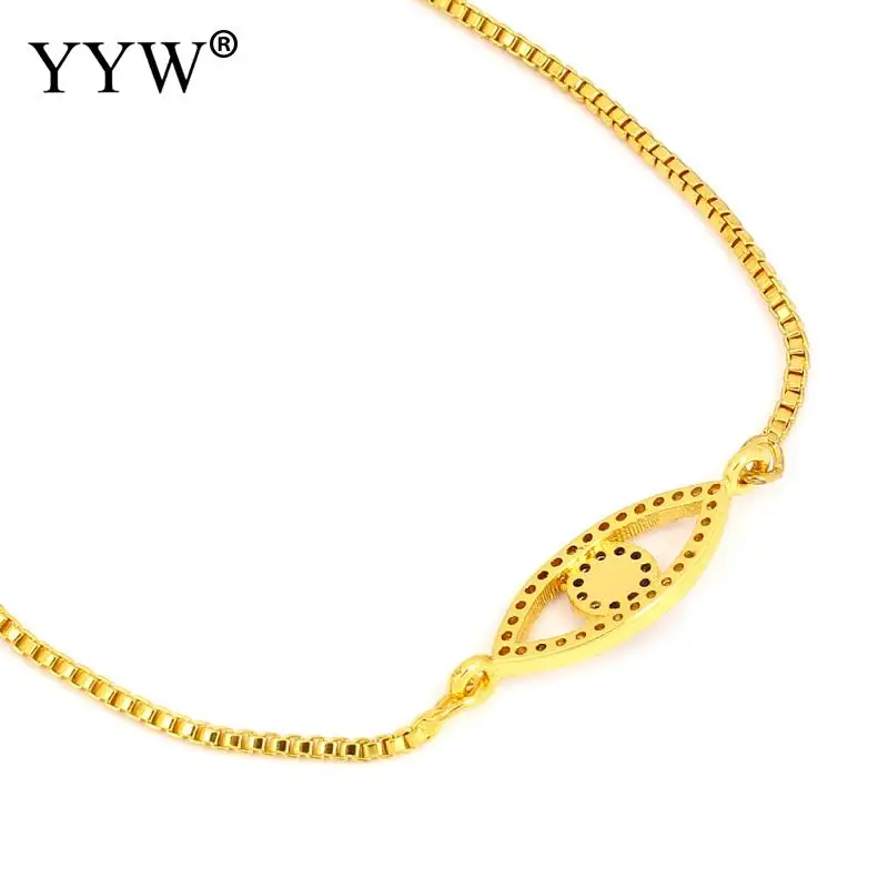 Горячее предложение розовое золото индейка сглаза браслет конский глаз полый