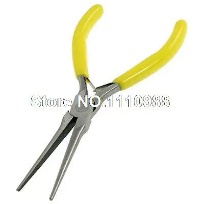 

Yellow Handle Long Needle Nose 5.8" Cutter Plier Wire Cutting Tool