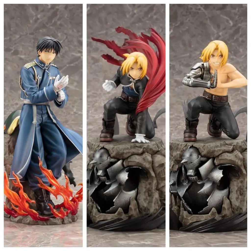 Аниме Fullmetal Alchemist Edward Elric & Roy Mustang японская фигурка Коллекционная модель игрушки 22