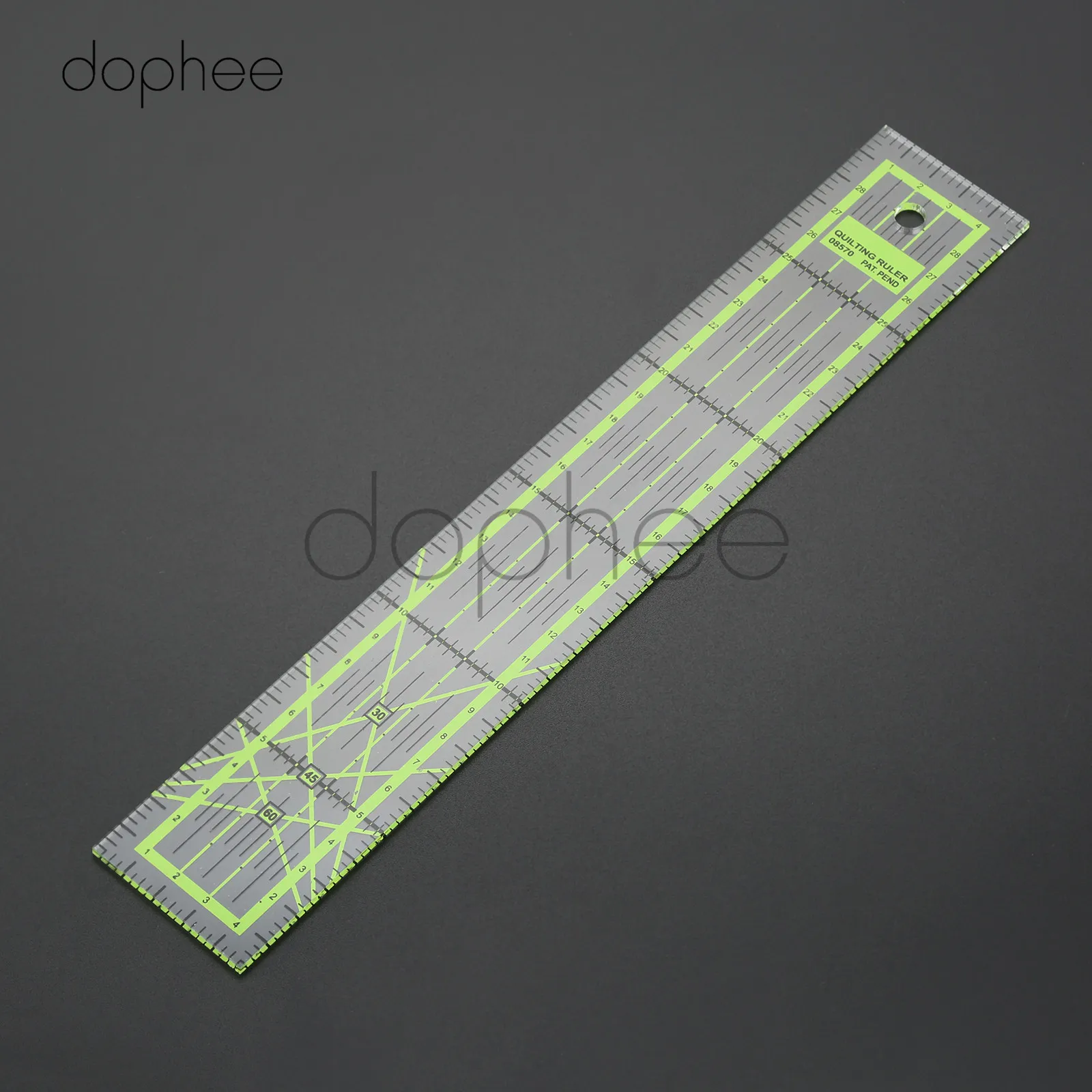 Dophee 1 шт. 5*30 см линейка для лоскутного шитья выровненная квилтинга строгая