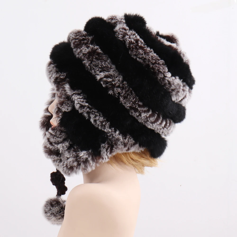 Новинка для российских погодных условий женские 100% из натурального кроличьего