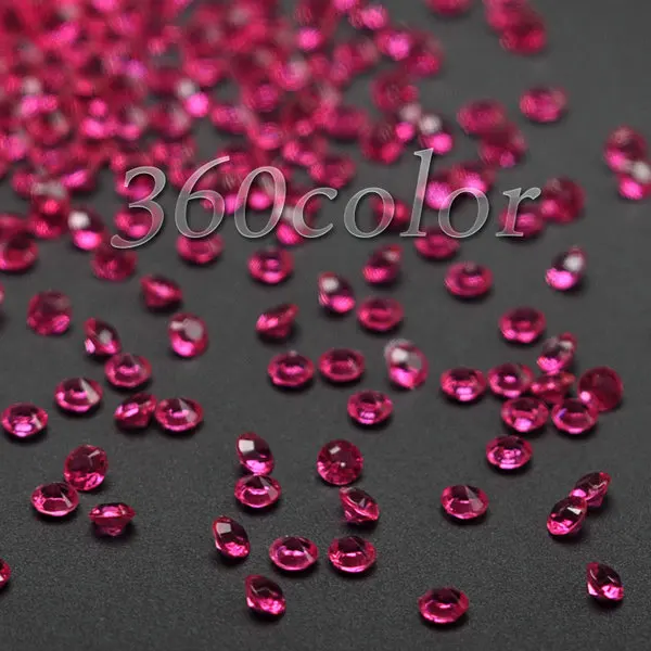 Fuchsia 1000 шт./лот конфетти в виде алмазов в форме Куба, искусственный с украшением в виде кристаллов Свадебные стол рассеивание свадебный душ вечерние украшения 4,5 мм 1/3 карат - Цвет: Fuchsia