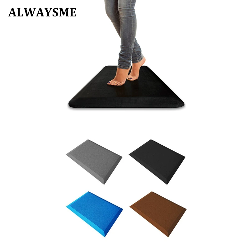 ALWAYSME, стоячий стол, коврик против усталости, нескользящий, комфортный, водонепроницаемый, для кухни, коврик для ванной, спальни, Анти-усталость, коврик