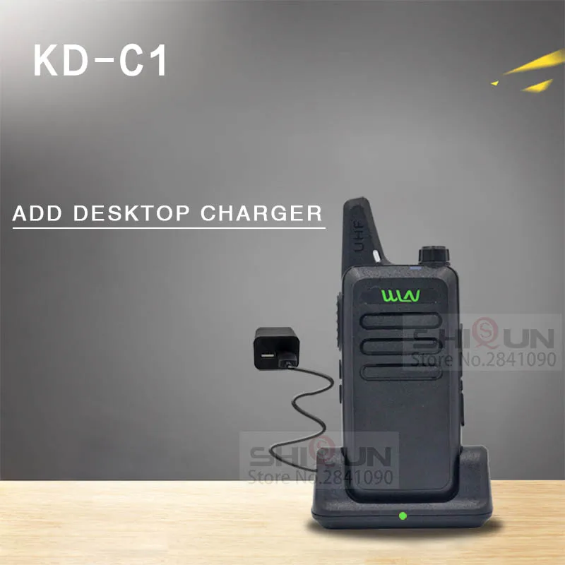 2 шт WLN KD-C1 Мини Портативная рация 5 Вт UHF портативная двухсторонняя радиостанция RT22 WLN радио 5 Вт Мини Портативная 2 способ радио UHF 400-470 USB