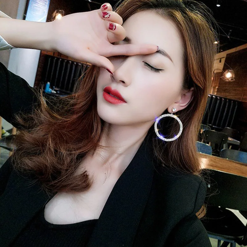 Круглые серьги ювелирные изделия высококачественные бриллиантовые круглые