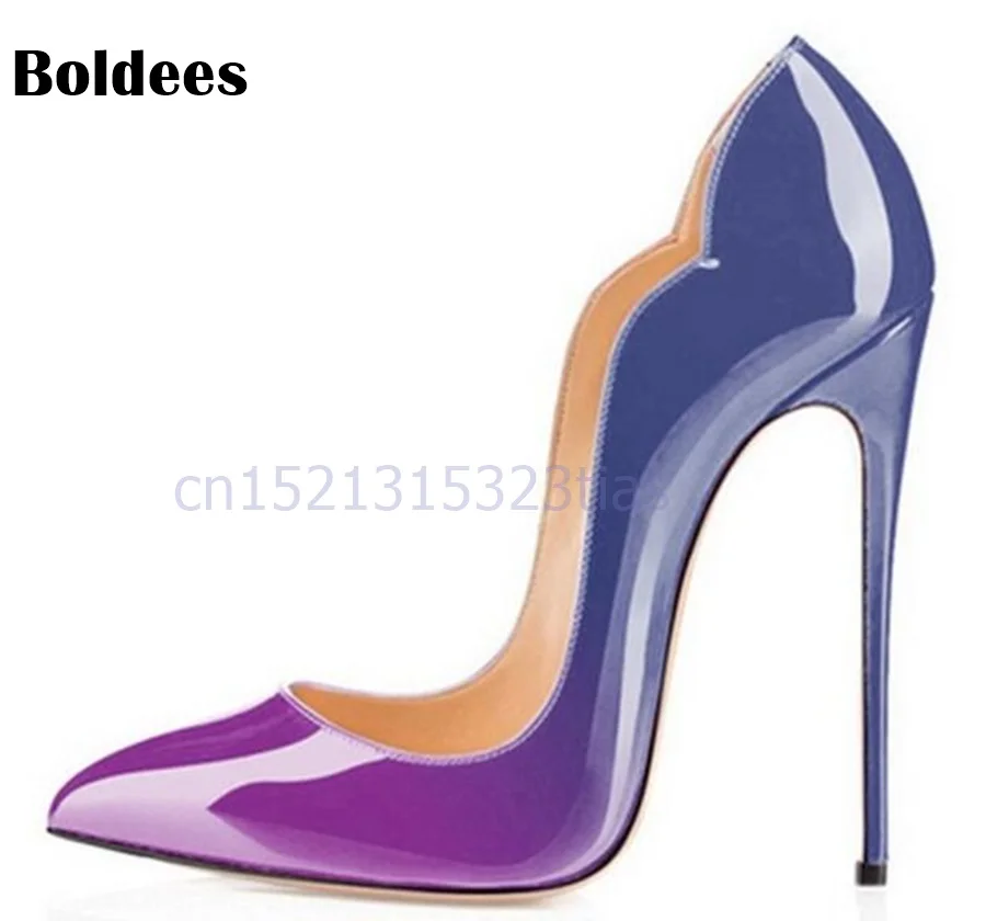 

9 Colors Super Sexy Pointed Toe 12cm Thin High Heels Pumps Women Fashion Party Shoes Woman Big Size 13 / 45