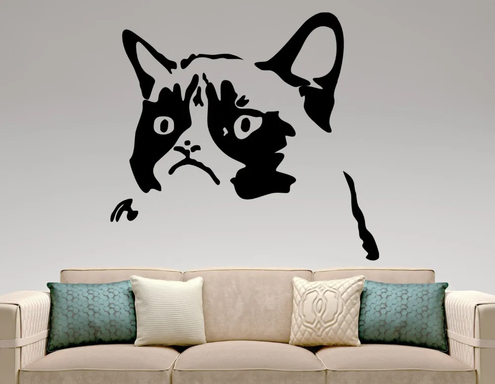 Настенные наклейки на стену с забавным рисунком лица реальные милые домашний