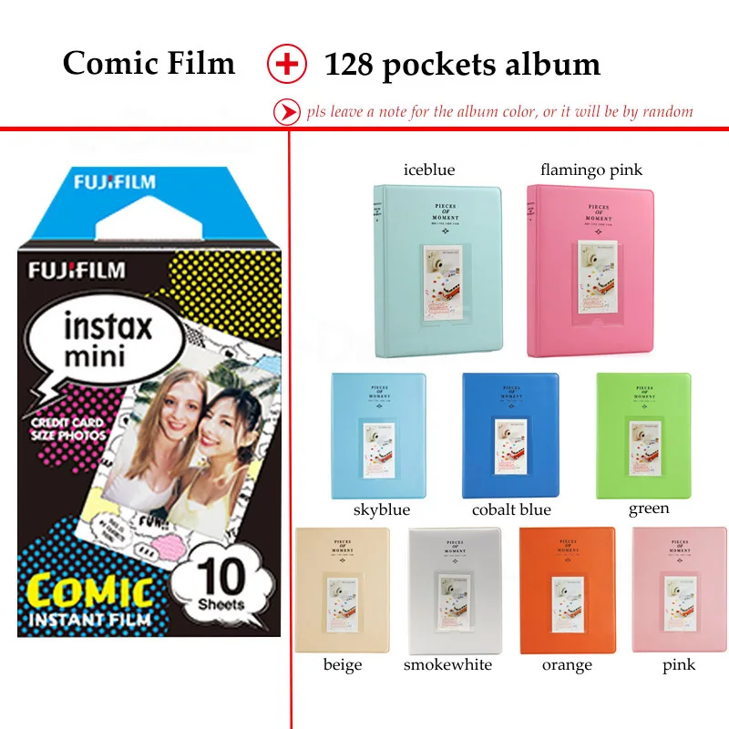 Fujifilm Instax Mini Film комикс 10 листов для 9 8 7s 7c 70 90 25 мгновенная полироидная камера