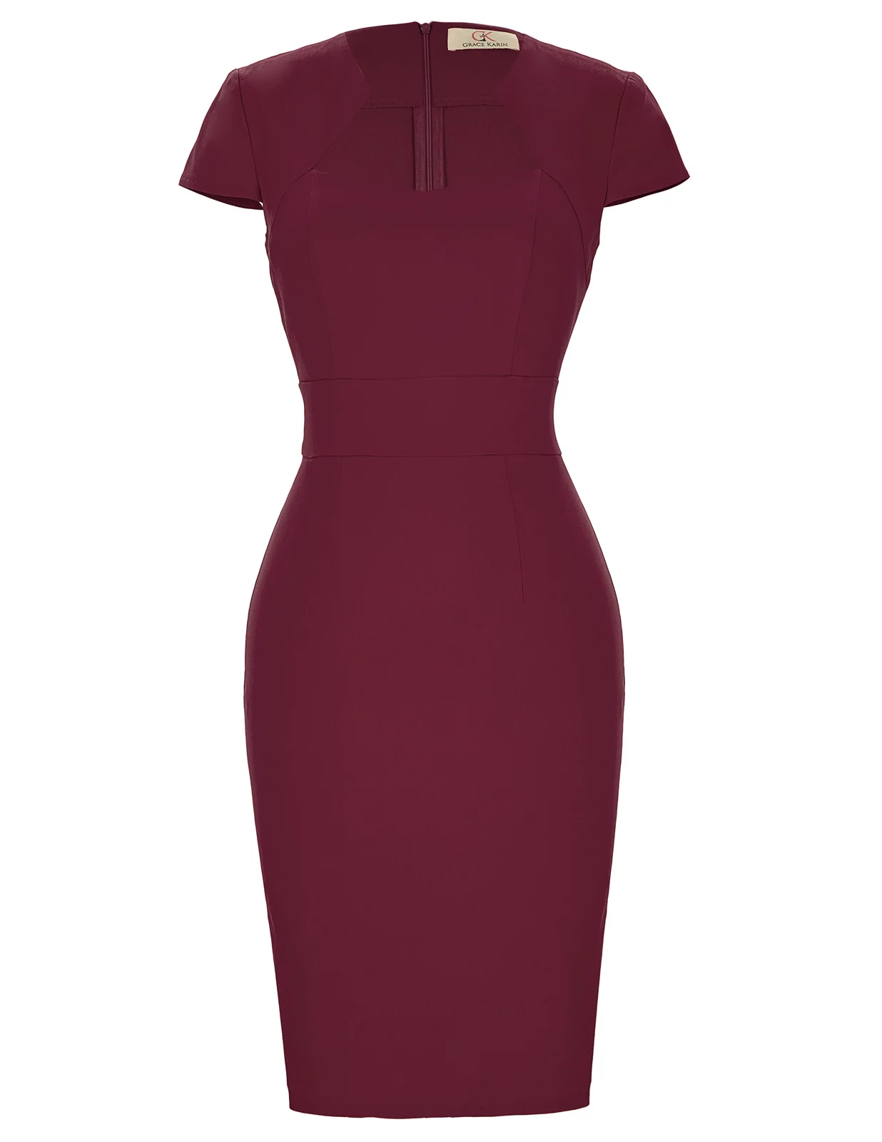 Женское офисное платье Grace Karin облегающее карандаш с рукавами крылышками