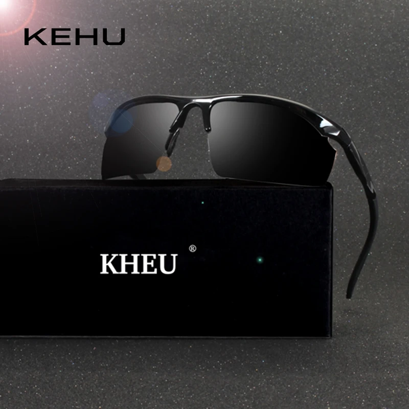 KEHU, новинка, Полароид, солнцезащитные очки, мужские, поляризационные, для вождения, солнцезащитные очки, мужские, s, солнцезащитные очки, фирменный дизайн, модные очки, De Sol K9240
