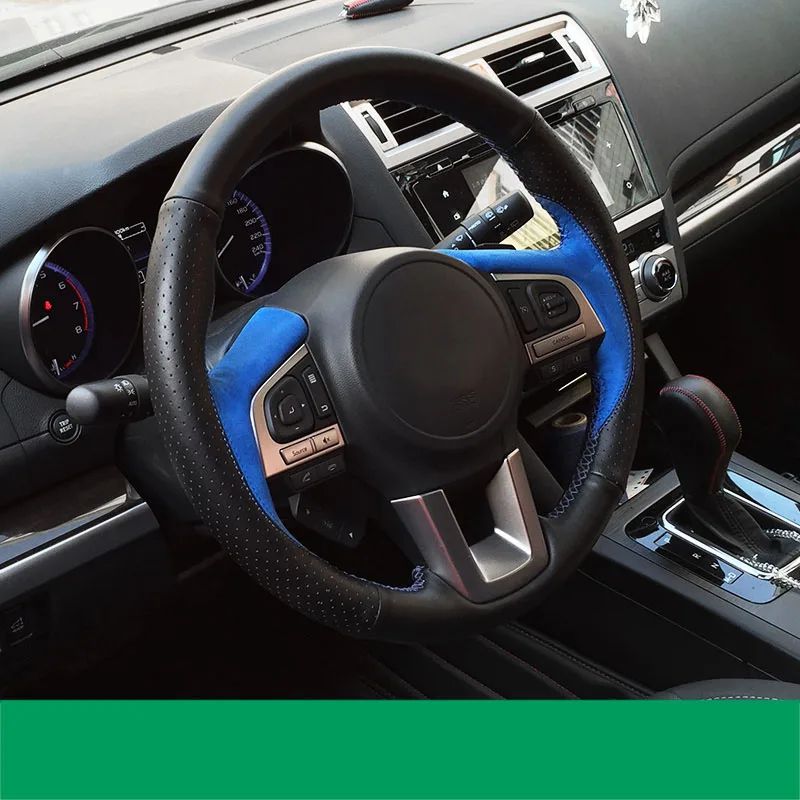 product picture2 Lsrtw2017 капот кожаный ручной швейный чехол рулевого колеса автомобиля для subaru forester outback xv legacy - Название цвета: product picture2