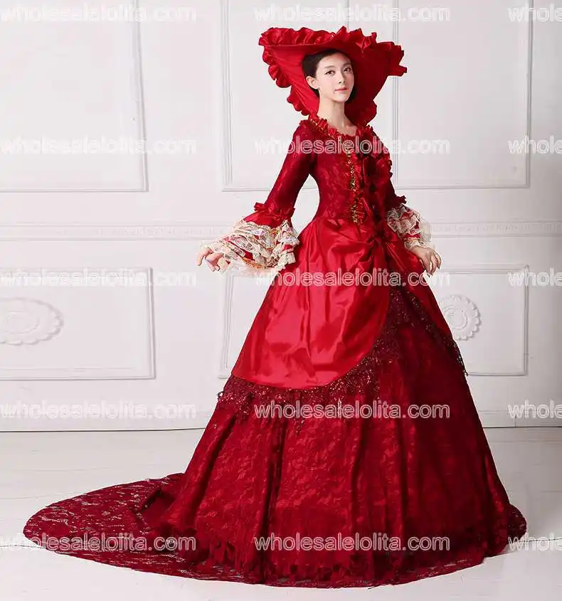 Новинка эпохи Возрождения ярмарка королевская красная Элизабета бальное платье