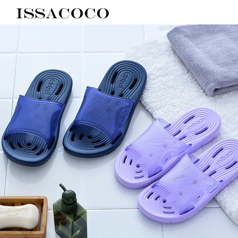 ISSACOCO Женские тапочки пара пляжные шлепанцы Ванная комната утечки воды домашние