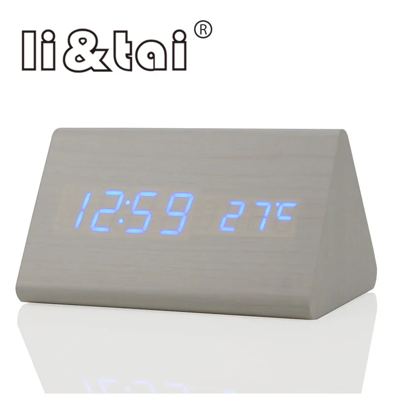 Li & Tai светодиодный цифровой будильник с регулировкой температуры и звуков