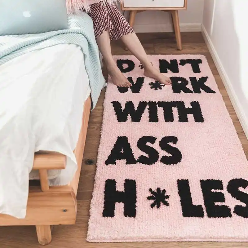 

Cute bedroom Area rugs Princess room Soft bedside blanket Bathroom Antiskid Mats 70*160cm Carpets for Living Room decor Carpet