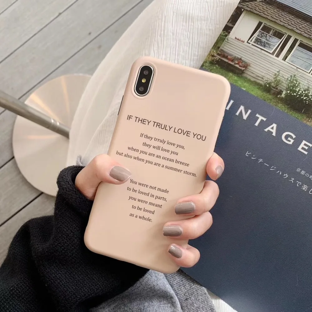 Чехол с надписью Love для iPhone 6 S 7 7plus 8 8plus X XR XS Max love imd |