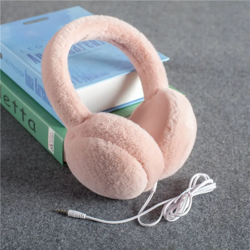 New Fashion Music Earmuffs Women Ear Muffs Warmer faux rabbit fur Winter Accessories for women | Аксессуары для одежды