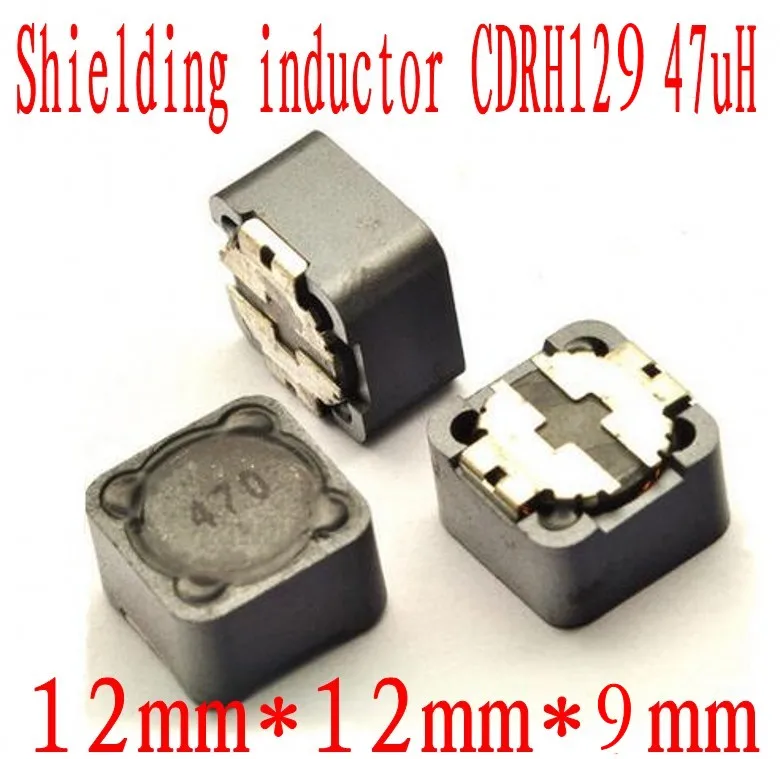 500 шт./лот индуктор 12*12*9 47UH SMT SMD патч Экранирование Силовые индукторы CDRH129 47uh CDRH129R