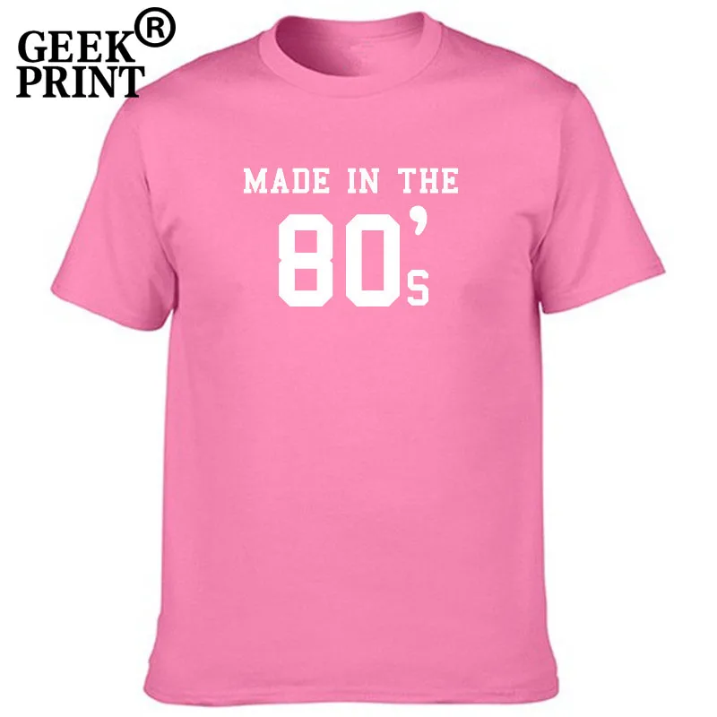 Women Tops MADE IN THE 80'S 30 40 Print Tshirts Lady Birthday Christmas Present tumblr T Shirt Dropshipping | Женская одежда