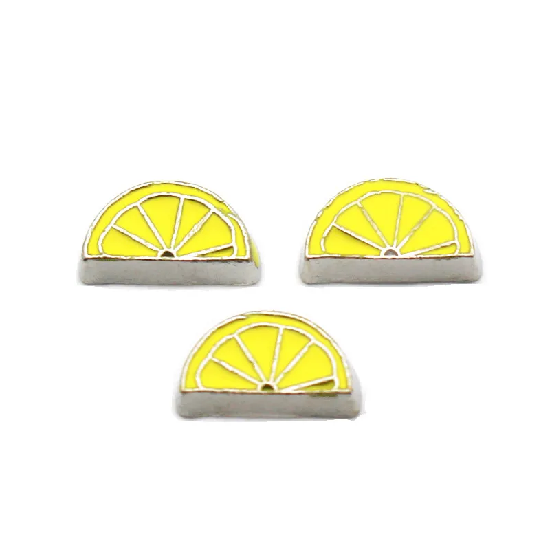 Новое поступление 20 шт./лот металлические эмалевые Яблоко Фрукты Плавающие