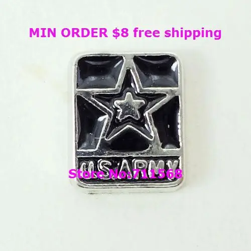 Antique USA Army Floating Charms Military Pendant Charm For Glass Locket Accessories | Украшения и аксессуары