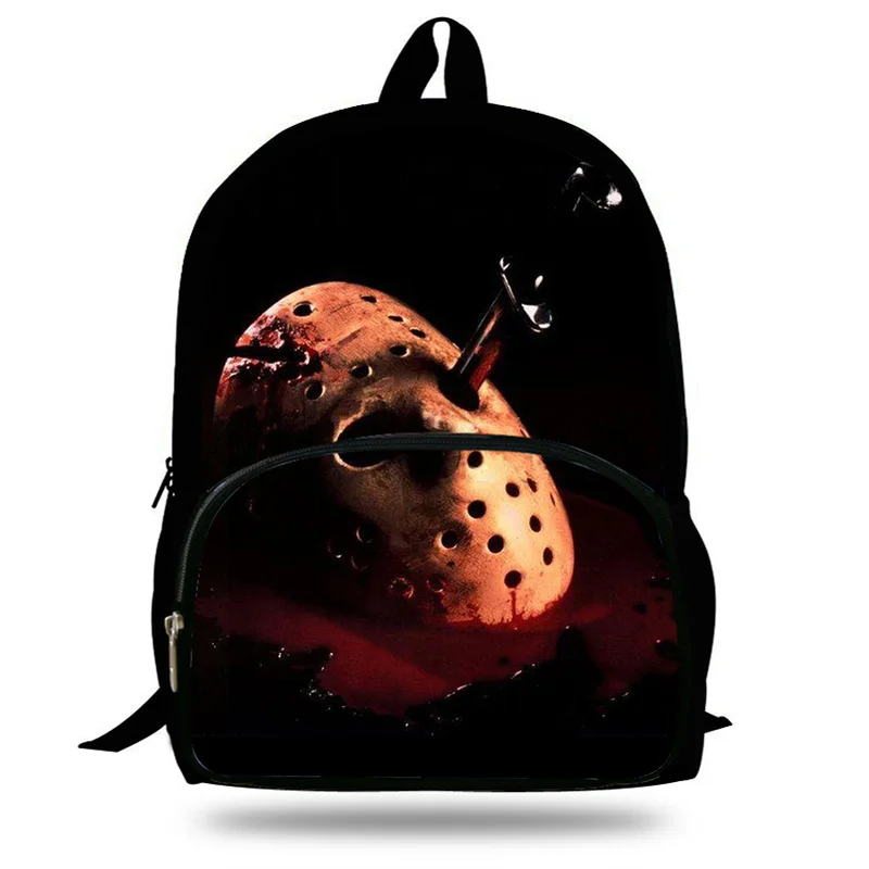 Bagback Jason Vorhees пятничная 13-я маска принт детские школьные ранцы для подростков