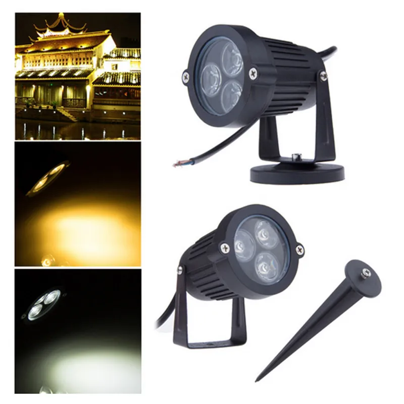 

9W Led Lawn Garden Light 12V 85-265V Outdoor IP68 Waterproof Landscape Spot Light Lamps White Red Blue Green