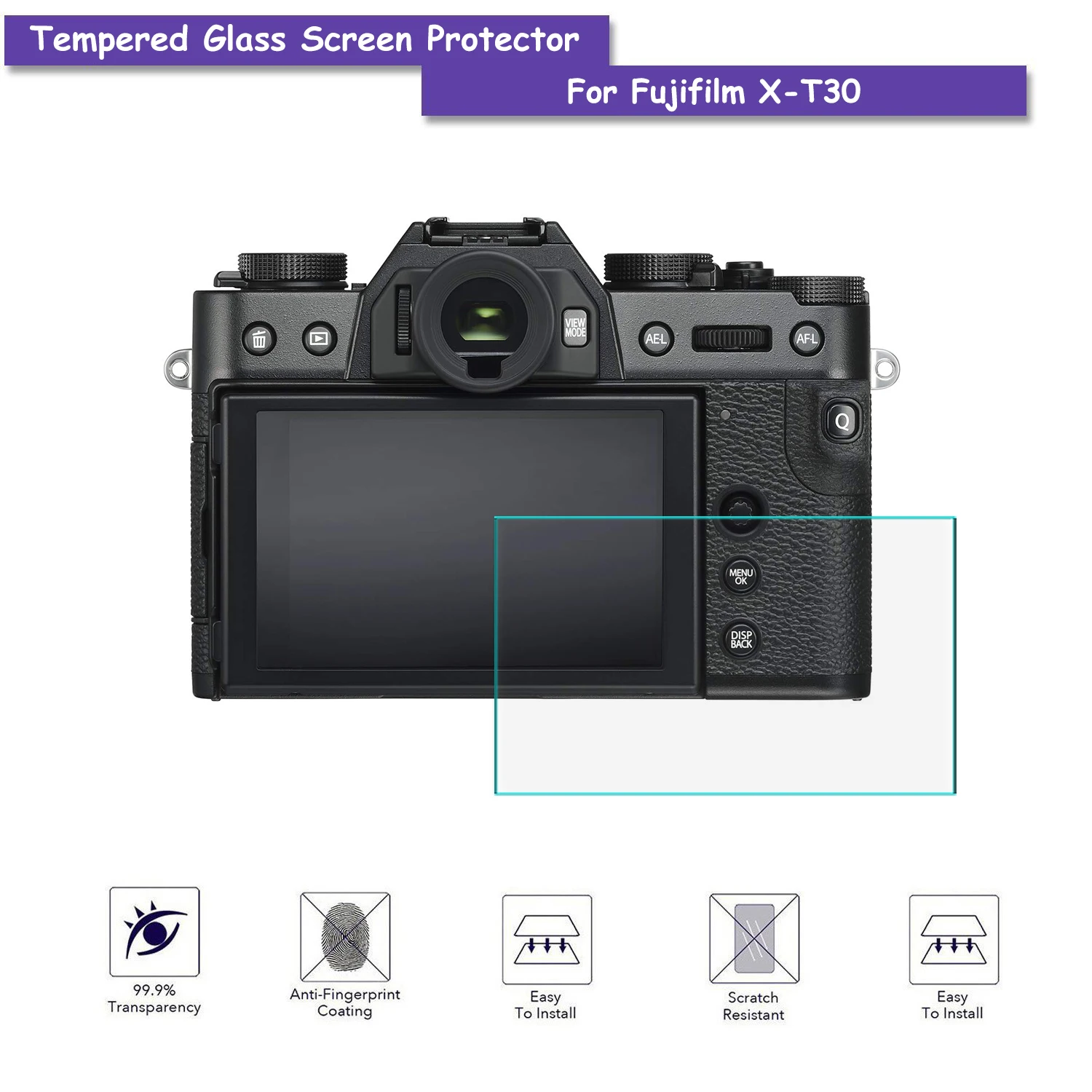 9H Закаленное стекло Защитная пленка для ЖК экрана Fuji Fujifilm X T30 XT30 аксессуары