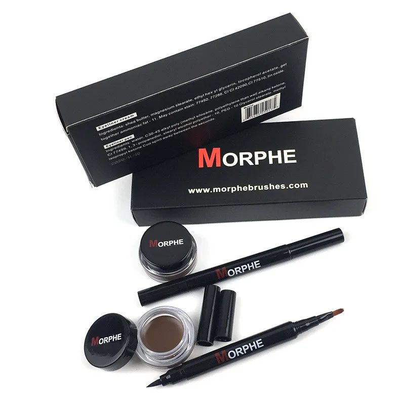 2 шт./компл. Набор Для Макияжа Подводка Глаз Бровей Крем Длительный P06 | Красота и