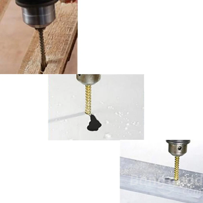 NK MIXTOS 5mm Mini Titanium Coated HSS High Speed Steel Drill Bit Set Tool Woodworking Wholasale |