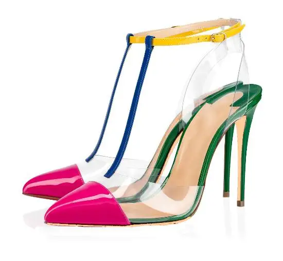 

Женские босоножки в римском стиле Moraima, прозрачные повседневные туфли из ПВХ, очень высокие сексуальные туфли, большие размеры, на лето