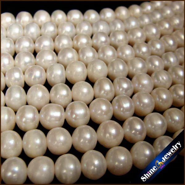 

Lowest Price 7-8mm Round Natural Pearl Loose Freshwater Pearls Strands 15" for Women Pearl Necklace & Bridal Jewelry Making BZ11