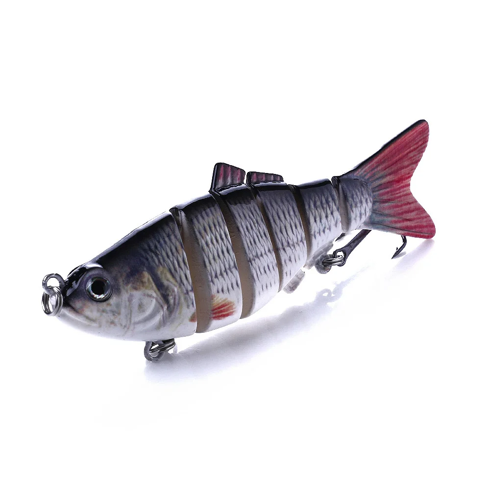 2 шт./лот реалистичные рыболовные приманки 6 сегментов Swimbait Crankbait тяжелая приманка