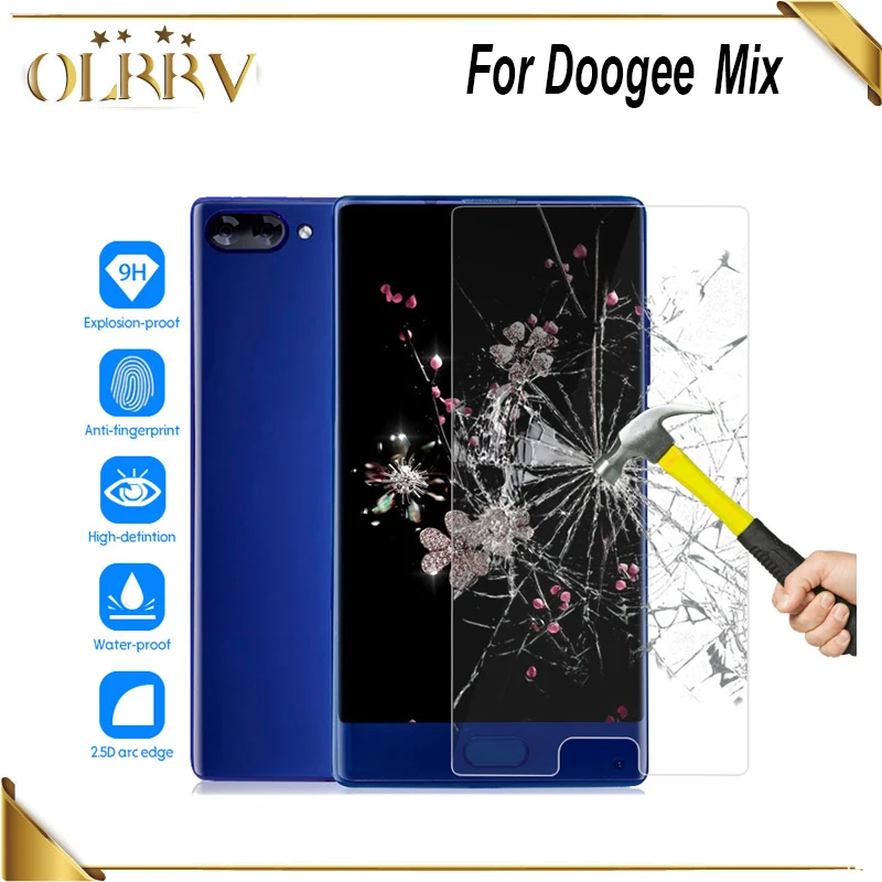 OLRRV Для Doogee Mix закаленное стекло 5 дюймов Переднее Защитная пленка для сменная