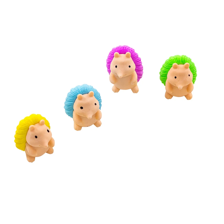 36 шт./лот kawaii 3D резиновый милый Ежик дизайн карандаши ластик kwaii Канцтовары
