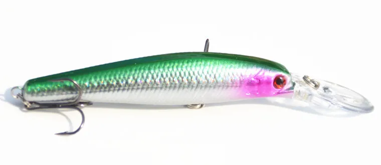 

New Minnow Lure Bait Long Tongue Board Hook Tackle 12.5cm/14g Laser Baits Artificial Lures