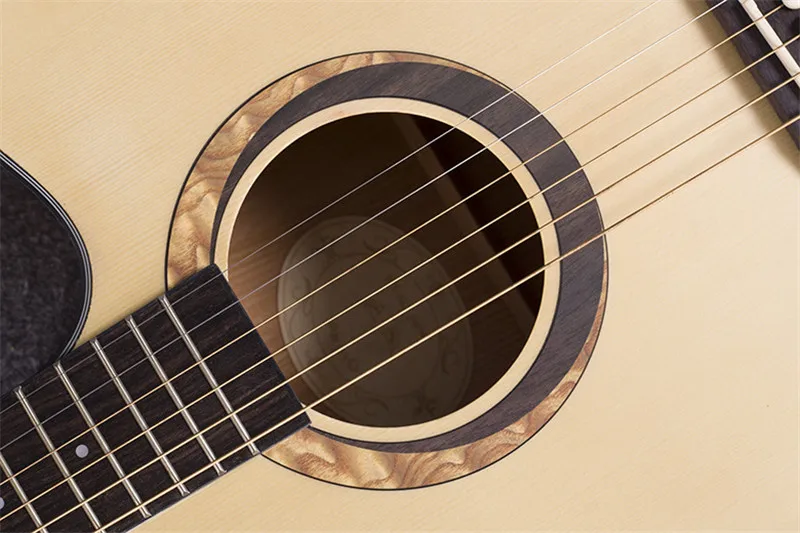 41 дюйм акустическая гитара с грифом из палисандра тюнер струны Жесткий Чехол для