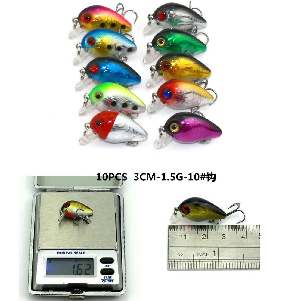 40 шт. crankbait Цикада Троллинг счетчик приманки бас воблер капель вращения подледной