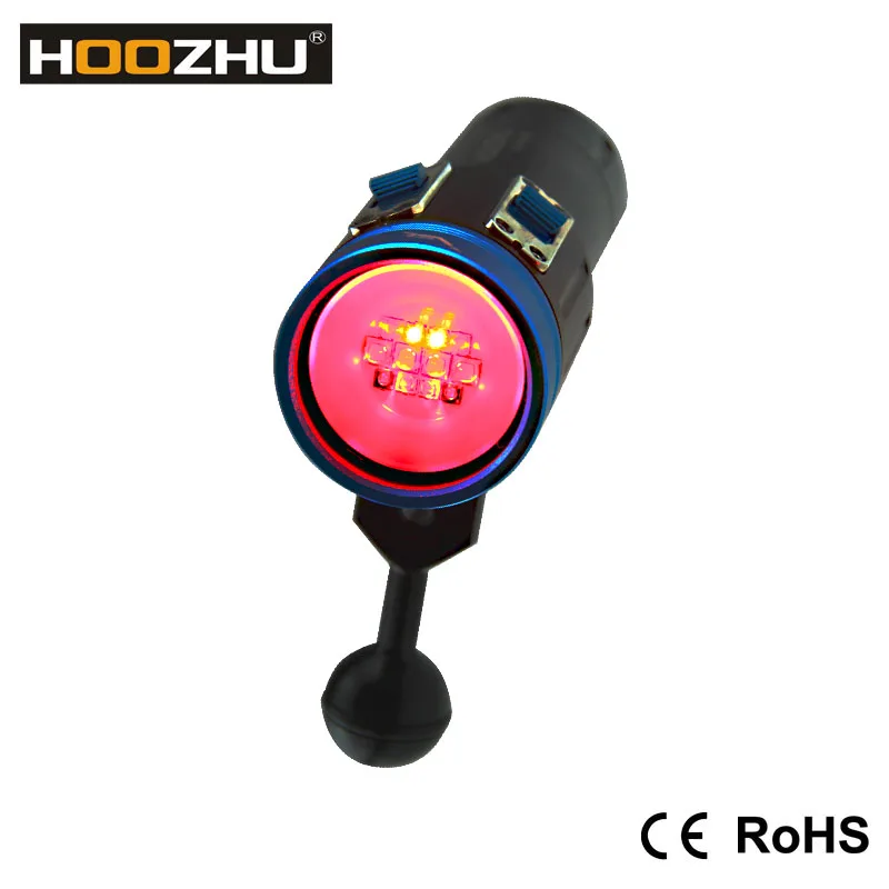 Перезаряжаемая светодиодная видеовспышка для дайвинга водонепроницаемая 120 м с