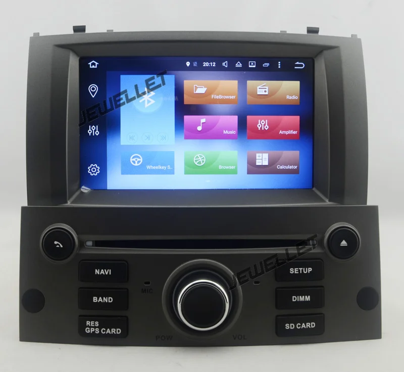 Восьмиядерный IPS экран Android 9 0 автомобильный DVD GPS Радио Навигация для peugeot 407 2004 2010