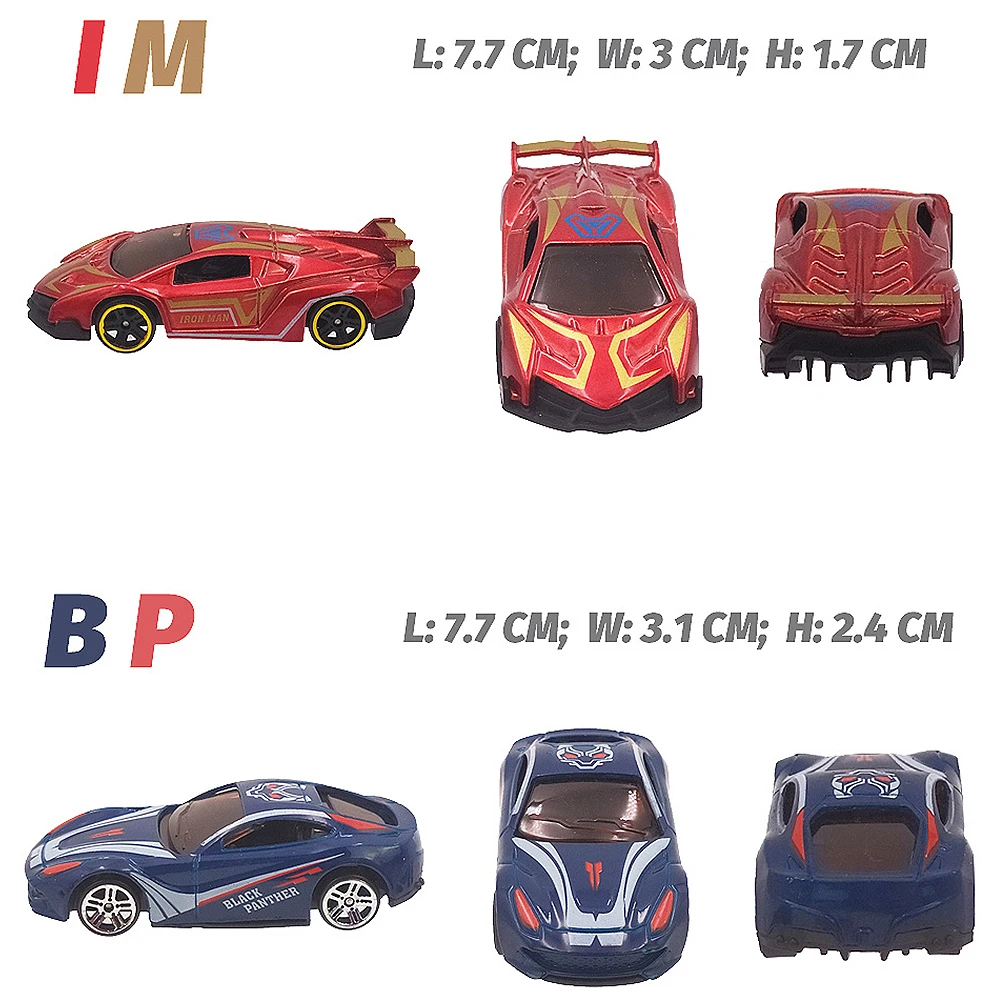 6 в 1 металлическая литая модель игрушечного автомобиля (6 шт.) сплав автомобильная