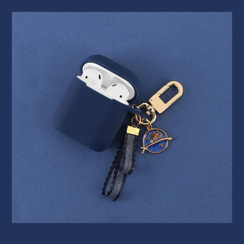 Чехол для Apple Airpods чехол милый защитный Bluetooth беспроводные наушники AirPods мягкая