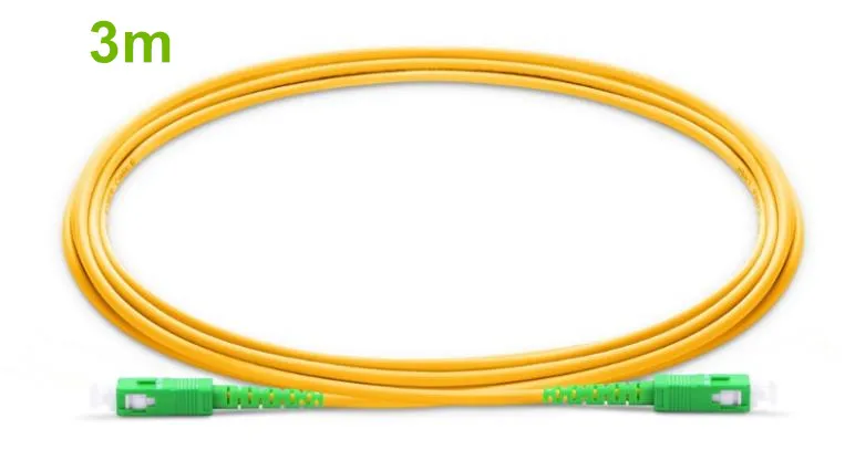 3 м SC APC Patchcord G657A волоконный патч кабель перемычка FTTH корд Simplex 2 0 мм ПВХ OS2 SM изгиб