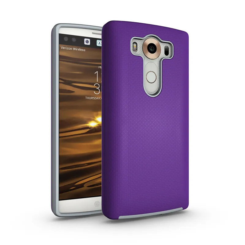 Для LG V10 Тонкий чехол Heavy Duty противоударный защищать для Гибридный задняя двойной