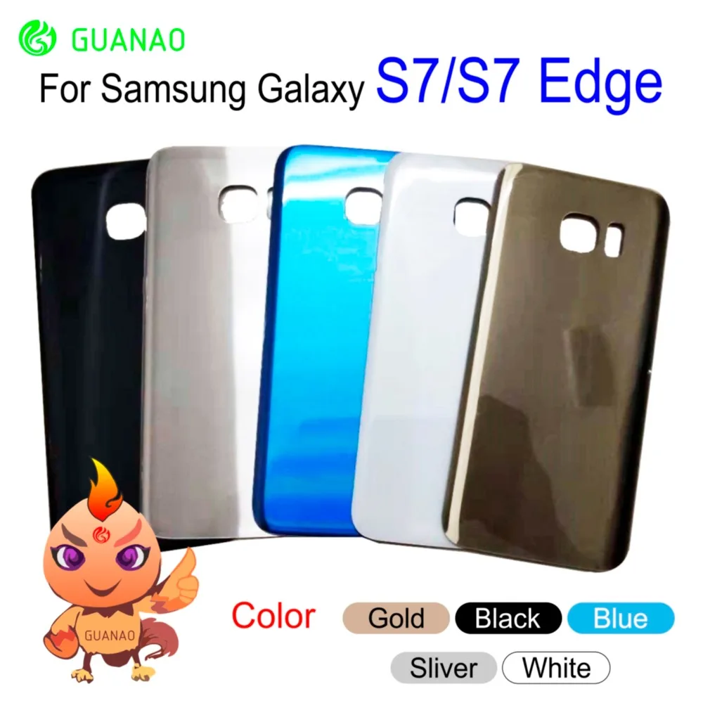 Новый задний Чехол для Samsung Galaxy s7 S7 Edge G930F G935F задняя крышка аккумулятора дверное
