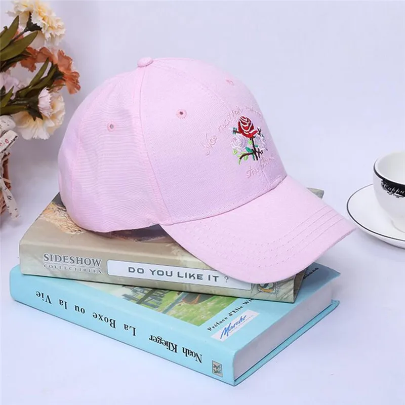 Бейсболка с принтом в виде Розы Женская винтажная Кепка Snapback для девушек и