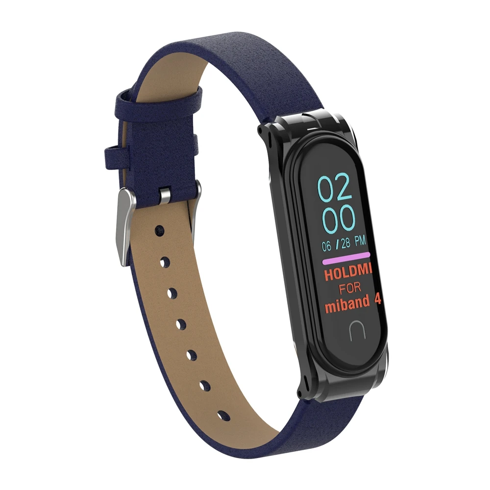 Hangrui mi Band 4 ремешок из натуральной кожи для Xiaomi mi Band 4 band 4 браслет умные часы mi Band 4 умные аксессуары
