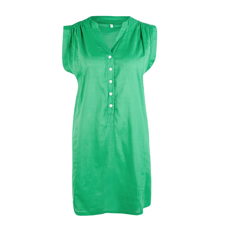 DORVIVON casual dress 2019 women sexy summer v-neck button shirts dresses beach womens mini short girl vestidos robe femme | Женская