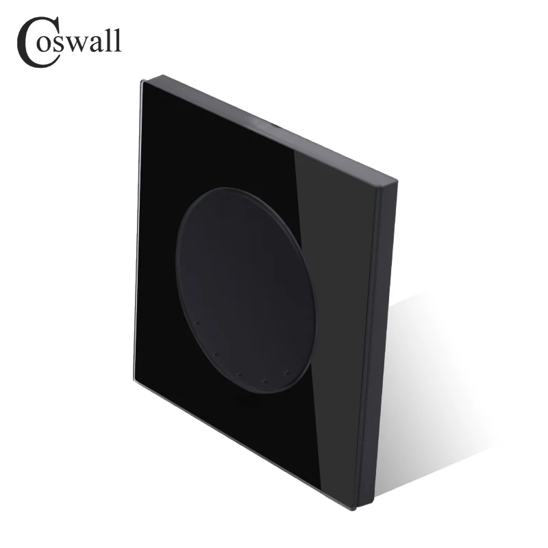 Coswall черная кристаллическая стеклянная панель 1 комплект 3 ходовой переключатель
